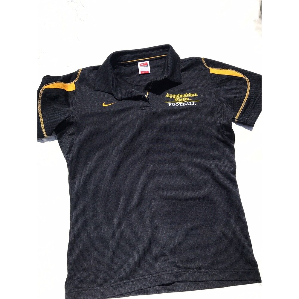 Nike Dri Fit ASU Appalachian State Mountaineers Womens Med Polo Shirt App State